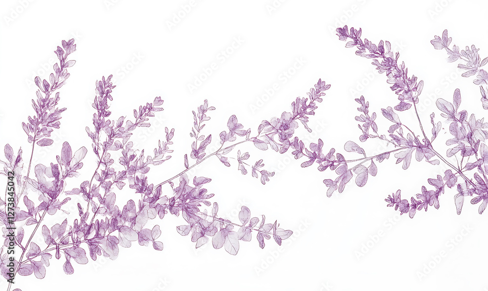 flowers and leaves in pictures illustrator2D flowers and leaves in pictures illustrator2D
