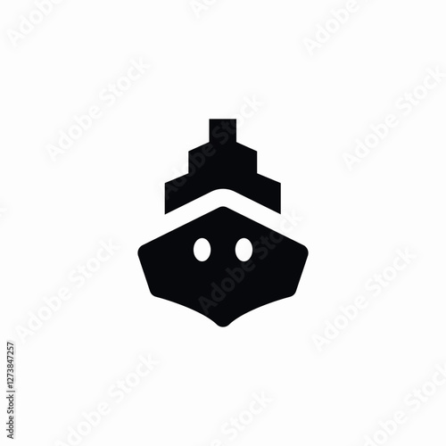 cargo ship icon sign vector