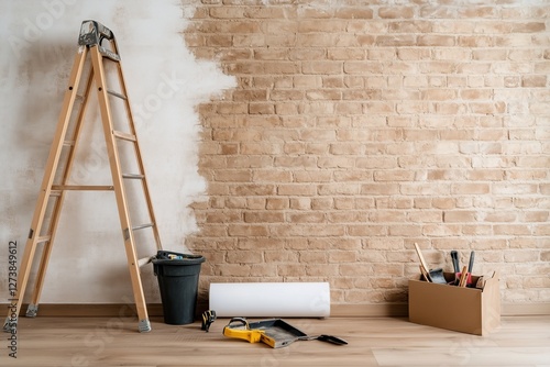 Renovierung eines leeren Wohnraums

