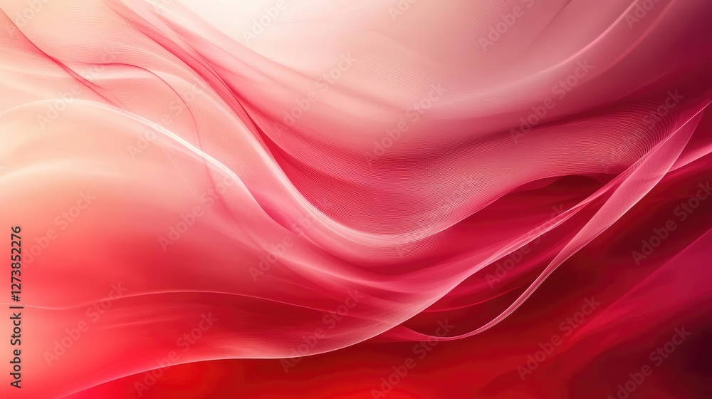 Fototapeta premium Defocused Abstract Red Background Generative Ai