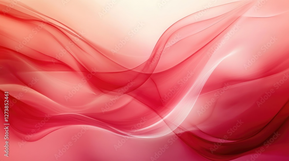 Obraz premium Defocused Abstract Red Background Generative Ai