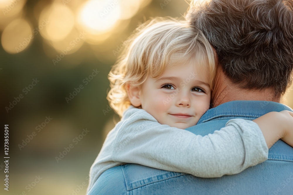 Vater und Kind in inniger Umarmung
Vater und Kind in inniger Umarmung
