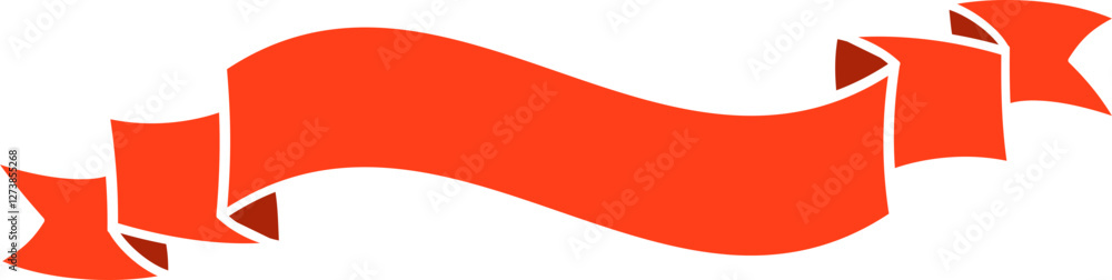 Obraz premium Red Ribbon Banner