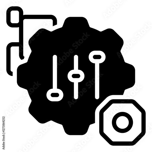 setting icon, glyph icon style