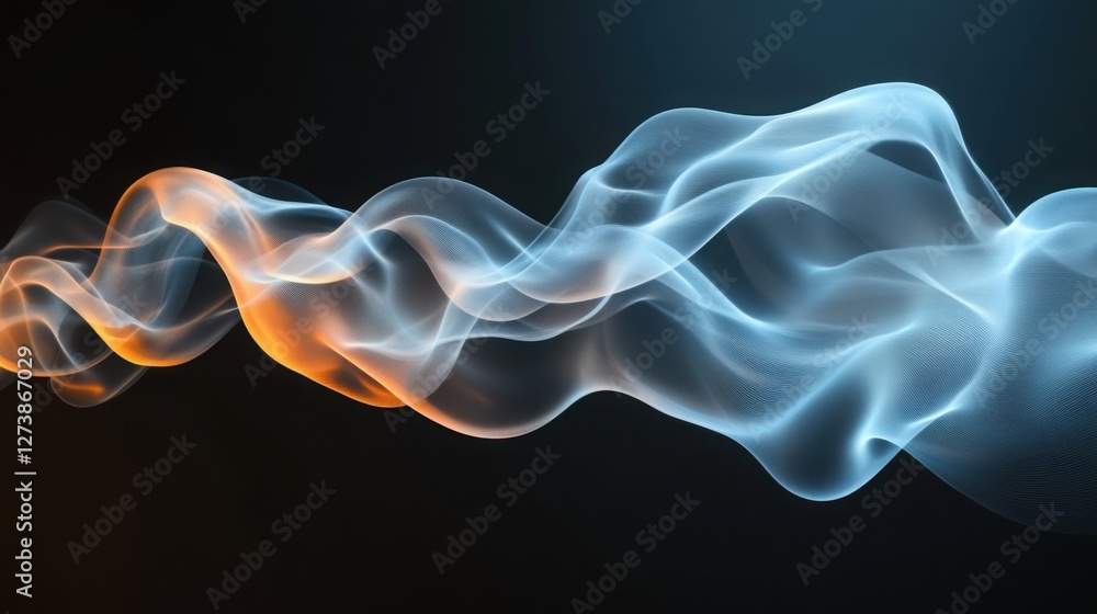abstract fluid waveforms with ultra-realistic depth and lighting, futuristic design abstract fluid waveforms with ultra-realistic depth and lighting, futuristic design