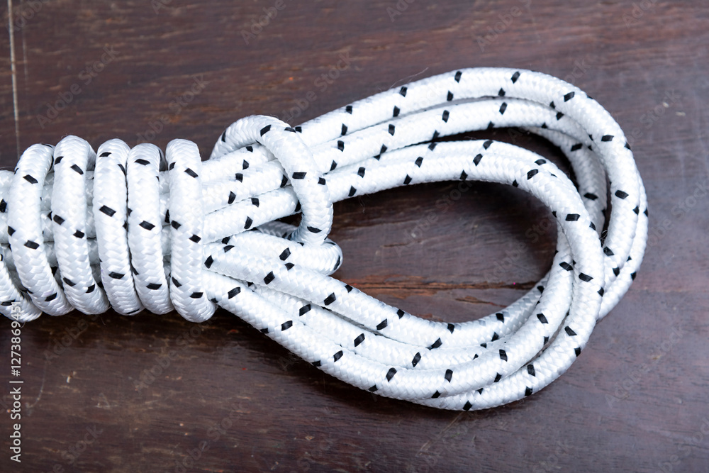 Abstract nylon rope pattern texture