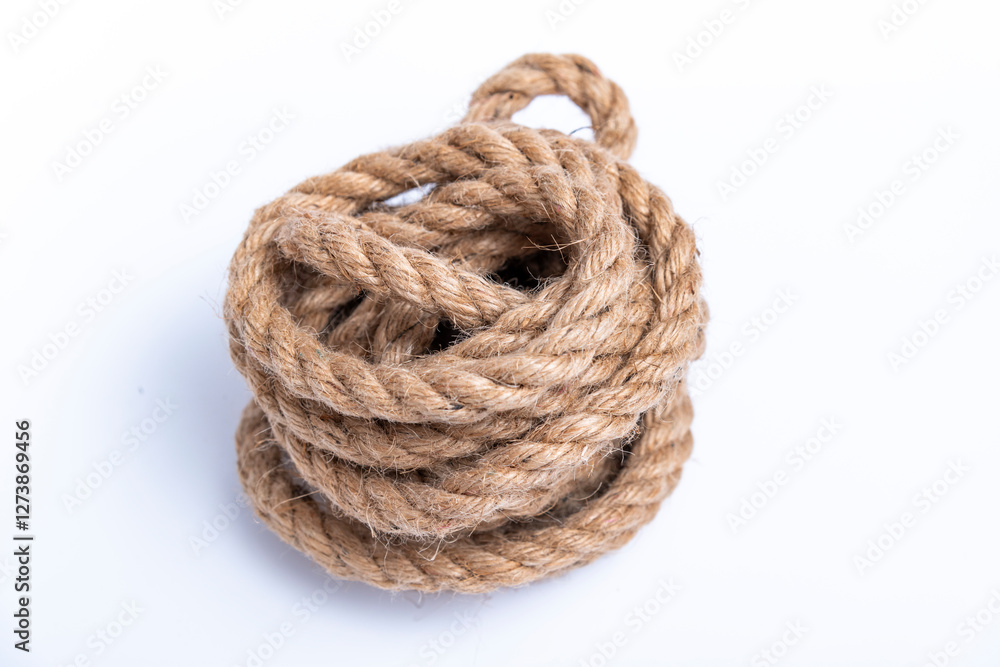 Background from a natural jute rope