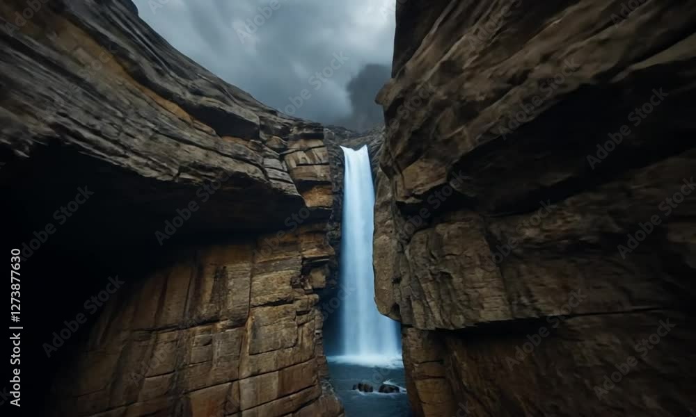 fly into a tunnel and end up in a natural waterfall