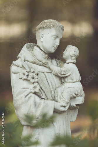 Canvas Print Saint Anthony Patron Saint Catholic Religious Statue