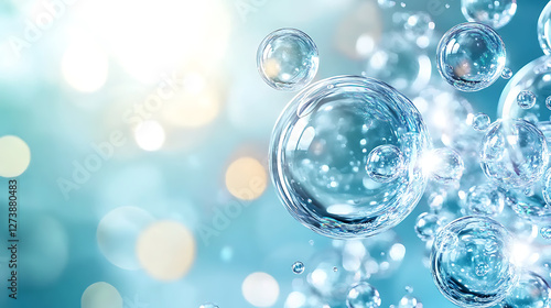 Wallpaper Mural Dynamic water splash, bubbles, ripples, underwater light rays and tranquil ocean views Torontodigital.ca