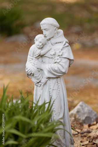 Canvas Print Saint Anthony Patron Saint Catholic Religious Statue