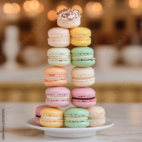  mini macaron tower