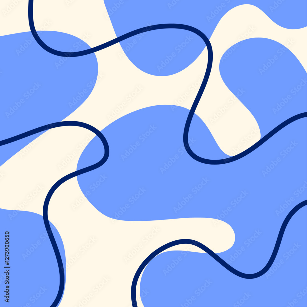 Aesthetic background vector illustration with pastel blue waves suitable for presentation templates Aesthetic background vector illustration with pastel blue waves suitable for presentation templates