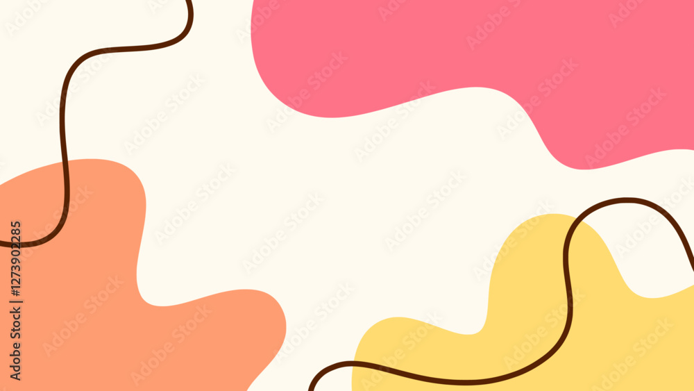 Abstract aesthetic background with wavy patterns in pastel colors Abstract aesthetic background with wavy patterns in pastel colors