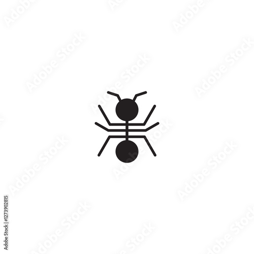 Ant Vector Design Logo. Ant Illustration With Various Shapes and Different movements