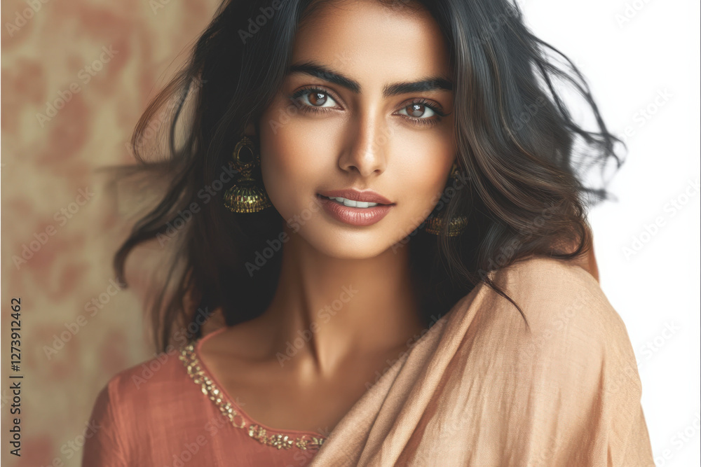 Beautiful Portrait of a Young Indian Woman Beautiful Portrait of a Young Indian Woman