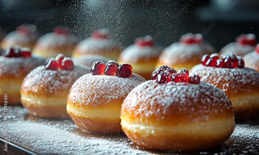 donuts with icing sugar