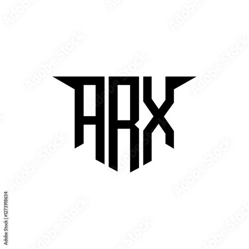 ARX letter logo design with white background in illustrator, vector logo modern alphabet font overlap style, calligraphy designs for logo, Poster, Invitation, etc. photo