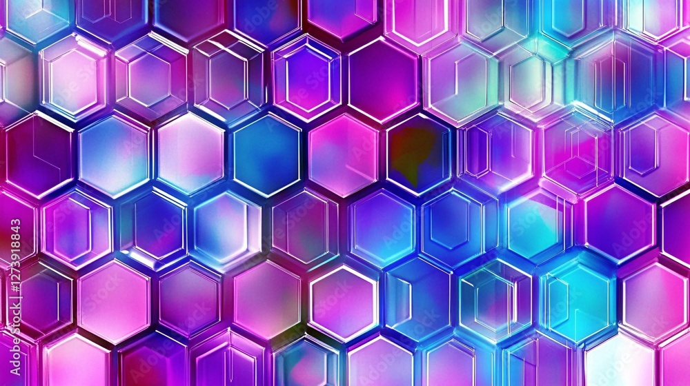 vibrant hexagonal patterns in colorful abstract design vibrant hexagonal patterns in colorful abstract design