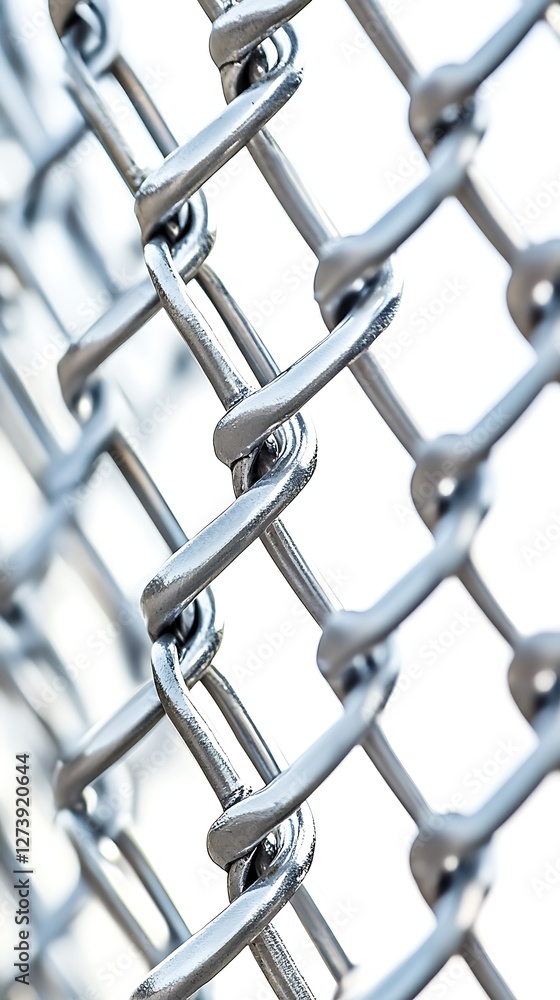 Fototapeta premium Close-up chain link fence