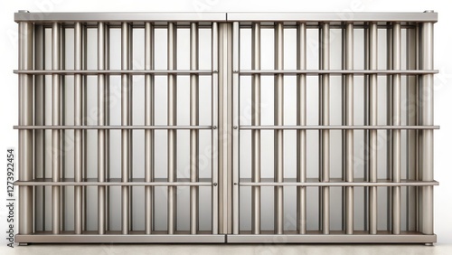 Wallpaper Mural Metal Gate on White Background Torontodigital.ca