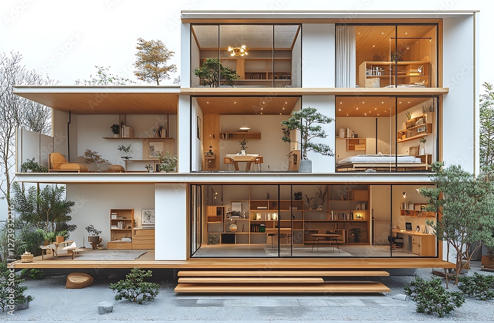 Fototapeta premium Modern house 