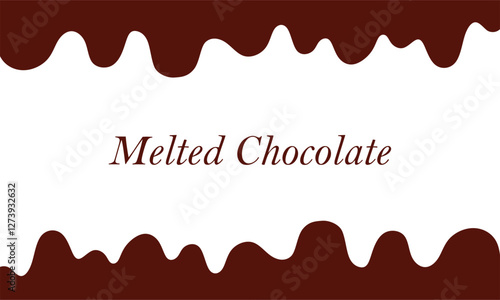 melted chocolate.. chocolate on white background. Flowing liquid isolated on white background. leaking, splashing, spilling liquid.
