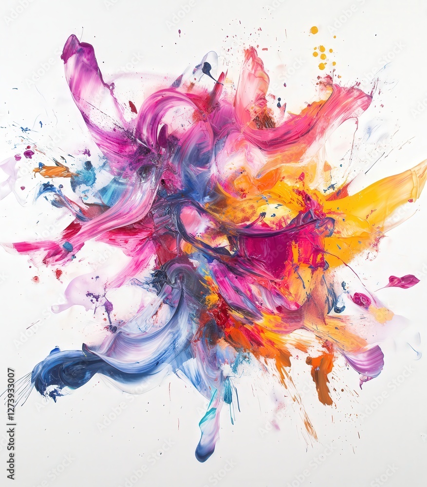 brightly colored paint spills splashed across a white canvas, with the dynamic motion of the spills creating a sense of fun brightly colored paint spills splashed across a white canvas, with the dynamic motion of the spills creating a sense of fun