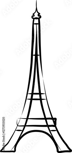 Tour Eiffel Illustration Monument Paris France