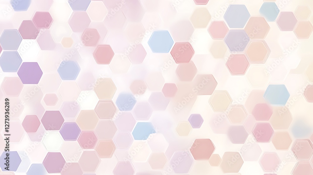 Abstract Pastel Hexagon Pattern Background Design Abstract Pastel Hexagon Pattern Background Design