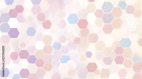 Wallpaper Mural Abstract Pastel Hexagon Pattern Background Design Torontodigital.ca