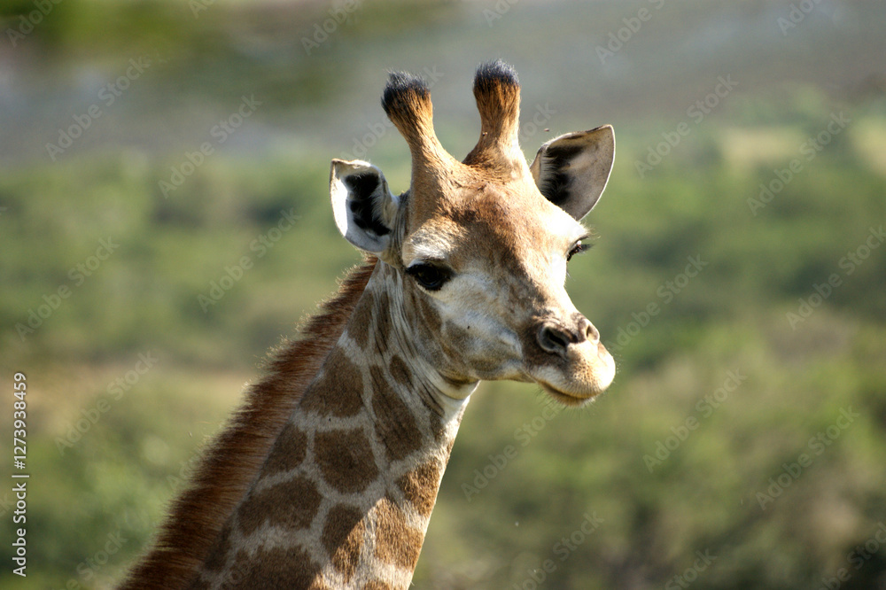 Fototapeta premium Graceful Giraffe in the Wild