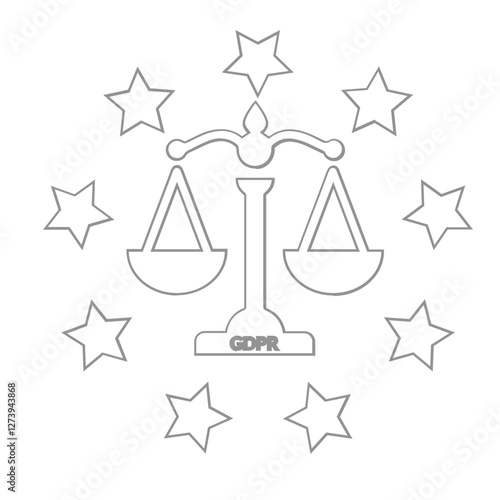 GDPR Law & Penalties Icon