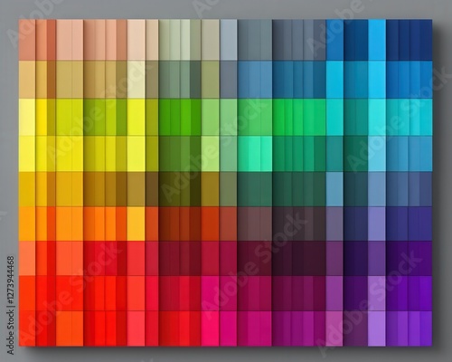 Colorful rectangles in a pattern for abstract backgrounds