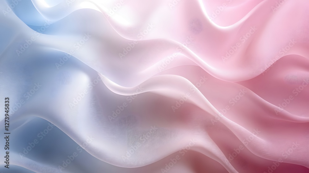Gentle waves in pastel gradient abstract background design with soft flowing fabric effect Gentle waves in pastel gradient abstract background design with soft flowing fabric effect