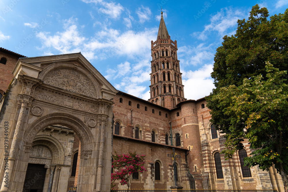 Fototapeta premium Temple Church Architecture City Center Toulouse France