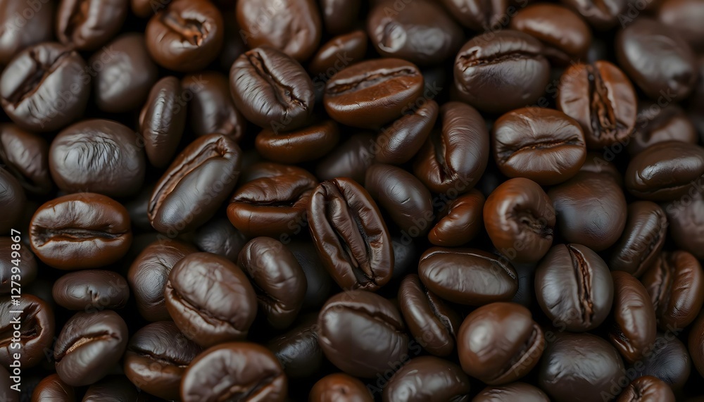 Obraz premium a pile of coffee beans that are brown