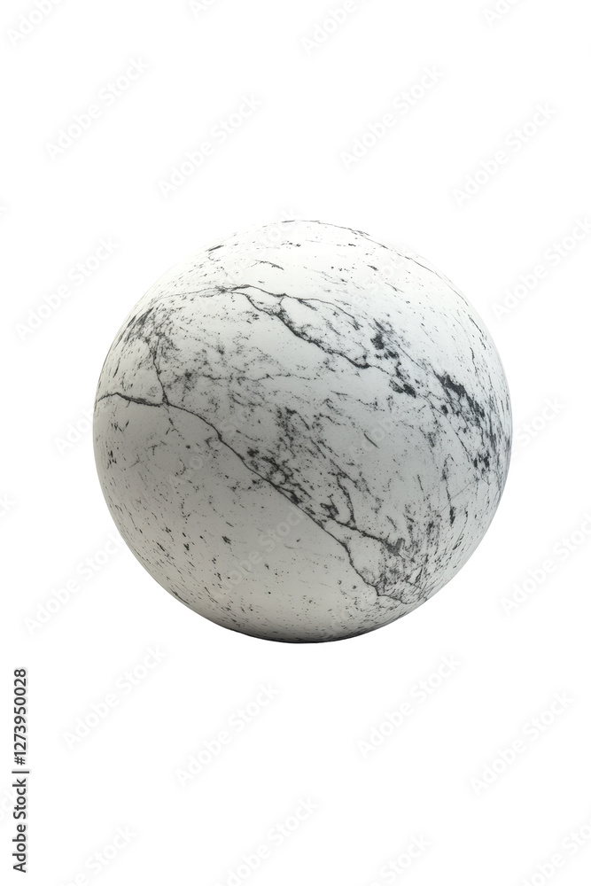 Isolated Marble Sphere Isolated Marble Sphere