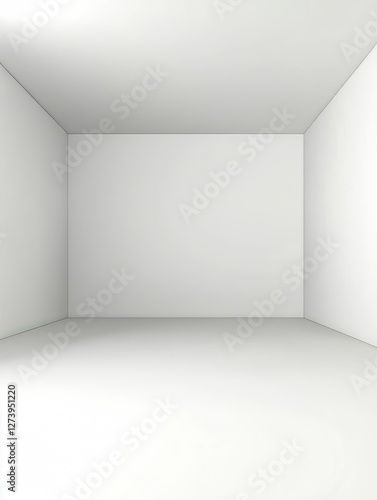 Wallpaper Mural Empty White Room, Interior Space, Minimalist Design Torontodigital.ca