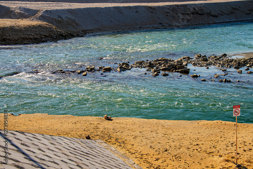 Берег Каспия в районе города Актау