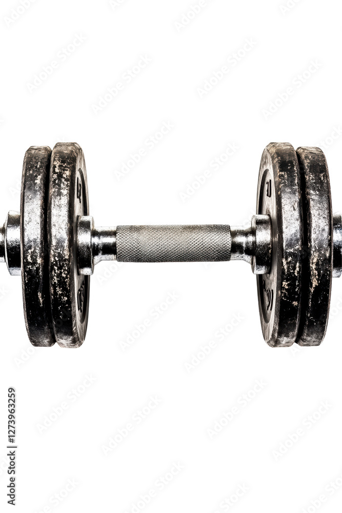 Fototapeta premium Isolated Old Dumbbell