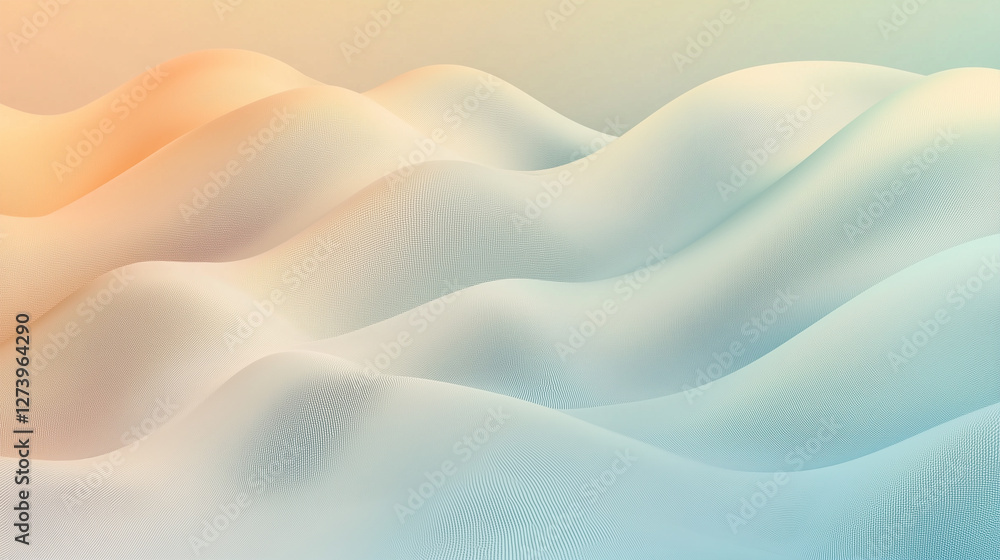 Obraz premium Abstract smooth dunes background - ai generative