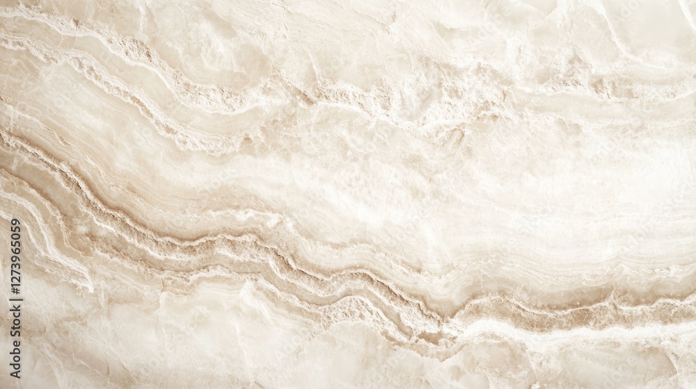 Obraz premium Cream Marble Texture: Beige Onyx Stone Background