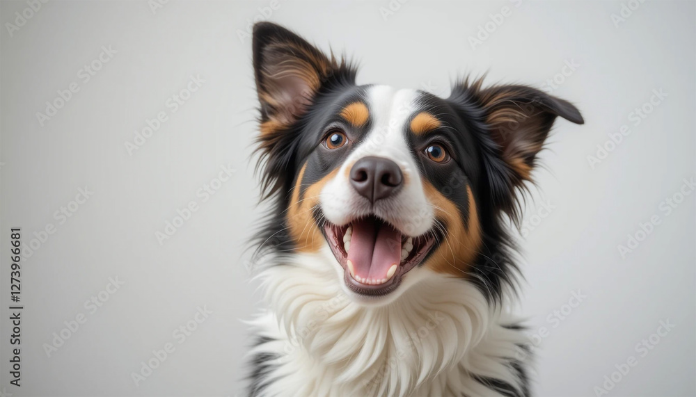 border collie portrait, Adorable Fluffy Dog Portrait border collie portrait, Adorable Fluffy Dog Portrait