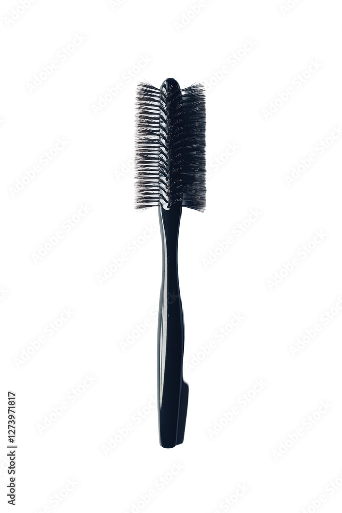 Isolated Black Round Hair Brush Isolated Black Round Hair Brush