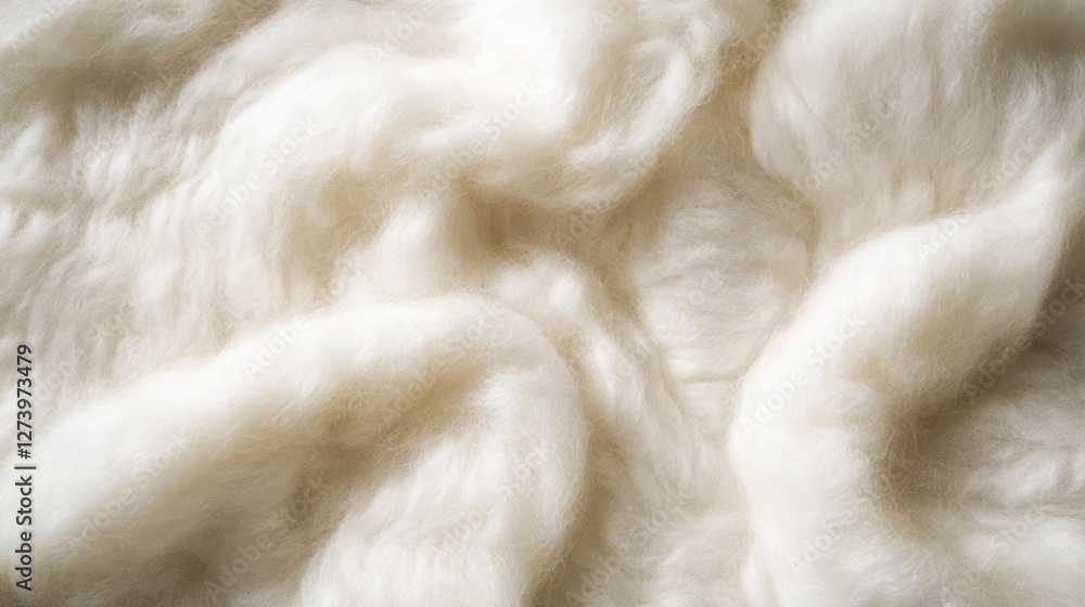 Creamy Soft Fluffy Wool Texture Background Creamy Soft Fluffy Wool Texture Background