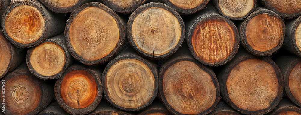 Stacked wood logs, rural background, texture Stacked wood logs, rural background, texture