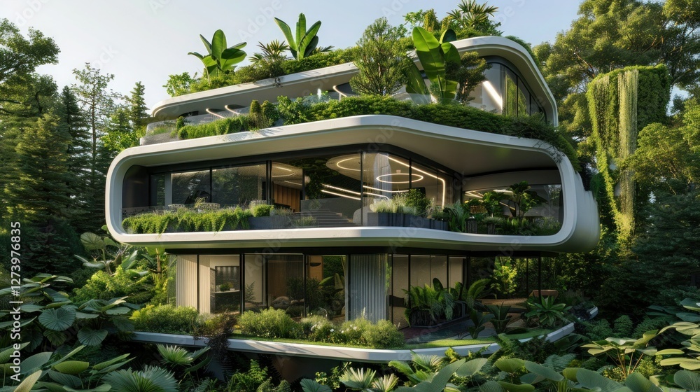Visualize a modern, futuristic house with sleek, minimalist architecture Visualize a modern, futuristic house with sleek, minimalist architecture