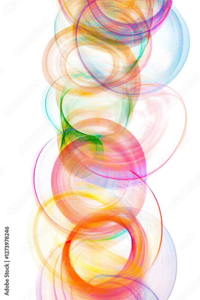 Isolated Abstract Colorful Circles Isolated Abstract Colorful Circles