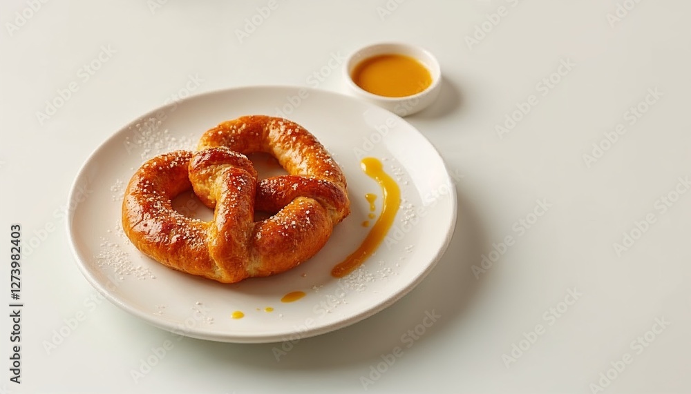 Pretzel with Honey Sauce Pretzel with Honey Sauce